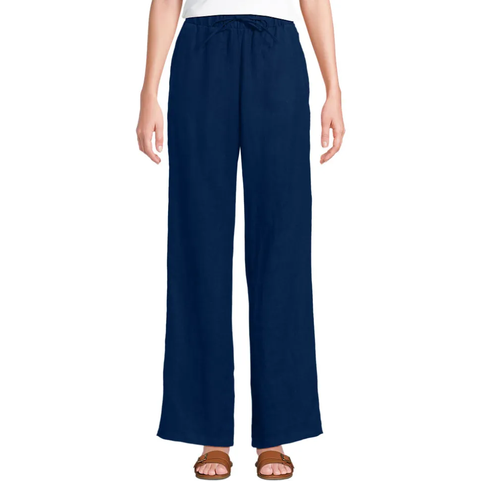 Weite Premium Reinleinen-Schlupfhose für Damen