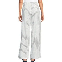 Weite Schlupfhose aus Leinenmix für Damen
