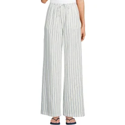 Weite Schlupfhose aus Leinenmix für Damen