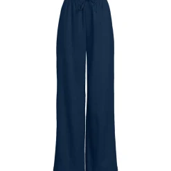 Weite Schlupfhose aus Leinenmix für Damen
