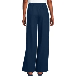 Weite Schlupfhose aus Leinenmix für Damen