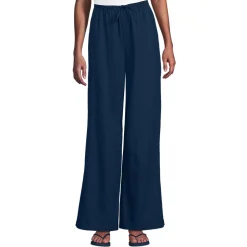 Weite Schlupfhose aus Leinenmix für Damen