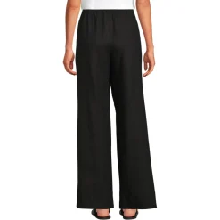 Weite Schlupfhose aus Leinenmix für Damen