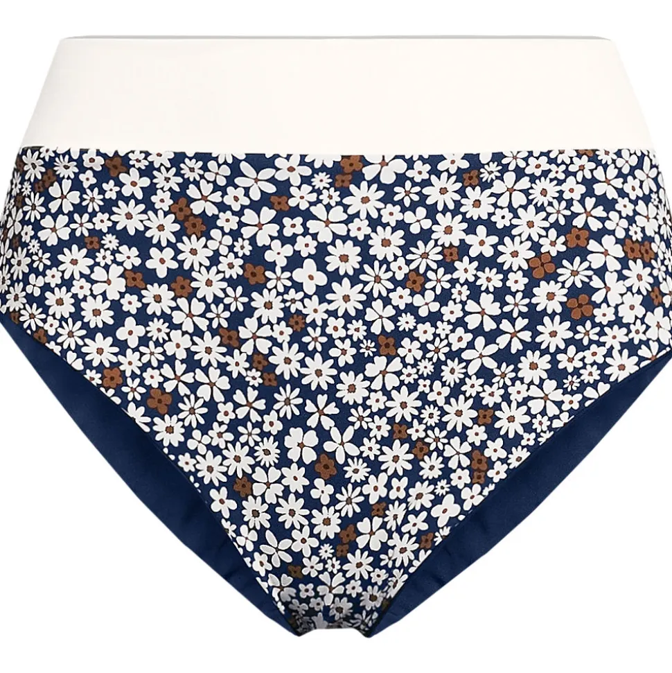 Wendbare Bikinihose mit extra hohem Beinausschnitt, High Waist, für Damen