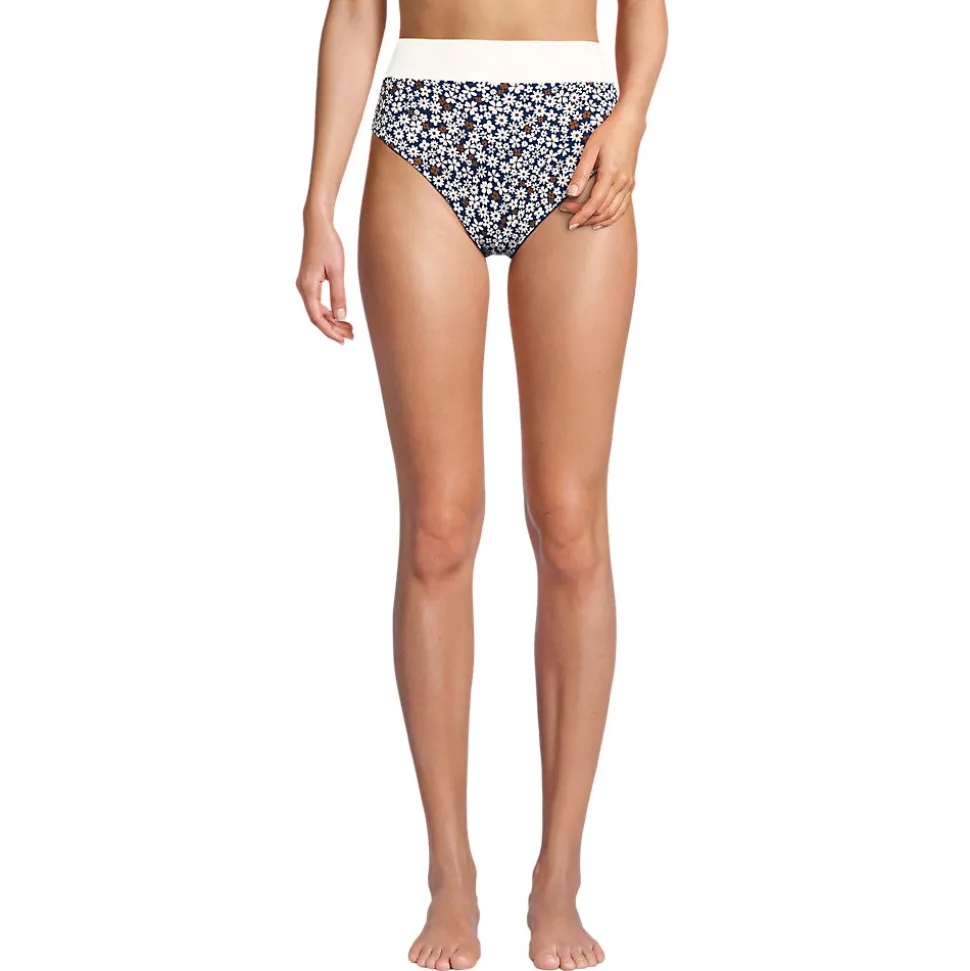 Wendbare Bikinihose mit extra hohem Beinausschnitt, High Waist, für Damen
