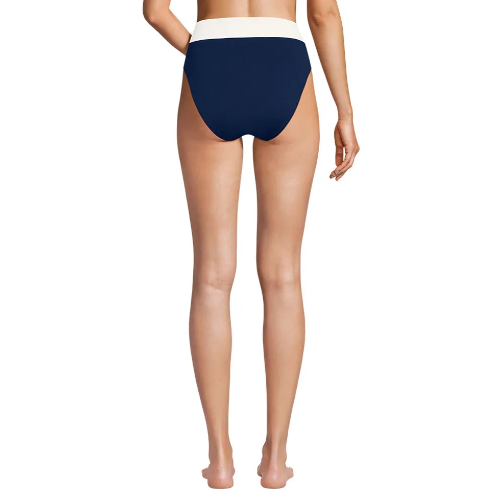 Wendbare Bikinihose mit extra hohem Beinausschnitt, High Waist, für Damen
