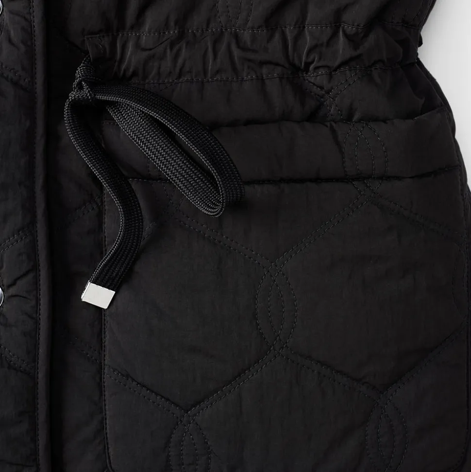 Wendbare, gesteppte Sherpa-Fleeceweste für Damen