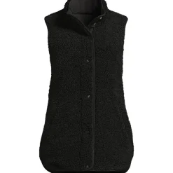 Wendbare, gesteppte Sherpa-Fleeceweste für Damen