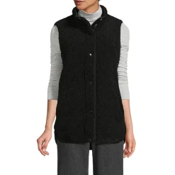 Wendbare, gesteppte Sherpa-Fleeceweste für Damen