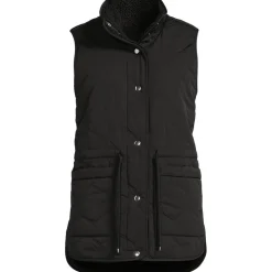Wendbare, gesteppte Sherpa-Fleeceweste für Damen