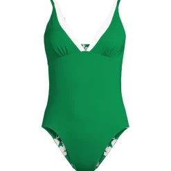 Wendbarer Badeanzug mit Spaghettiträgern und extra hohem Beinausschnitt für Damen