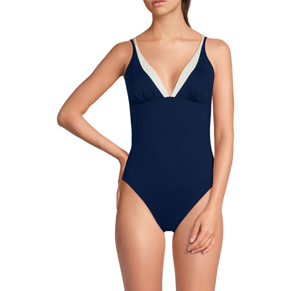 Wendbarer Badeanzug mit Spaghettiträgern und extra hohem Beinausschnitt für Damen