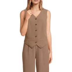 Weste aus Crêpe für Damen
