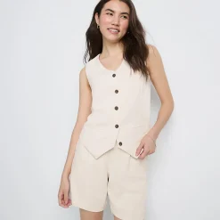 Weste aus Crêpe für Damen