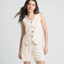 Weste aus Crêpe für Damen