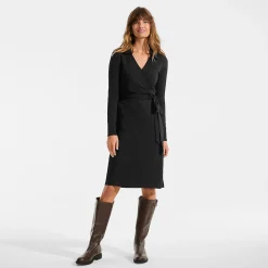 Wickelkleid aus Baumwolle/Modal-Mix für Damen