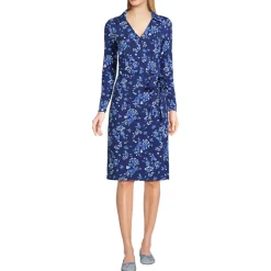 Wickelkleid aus Baumwolle/Modal-Mix für Damen