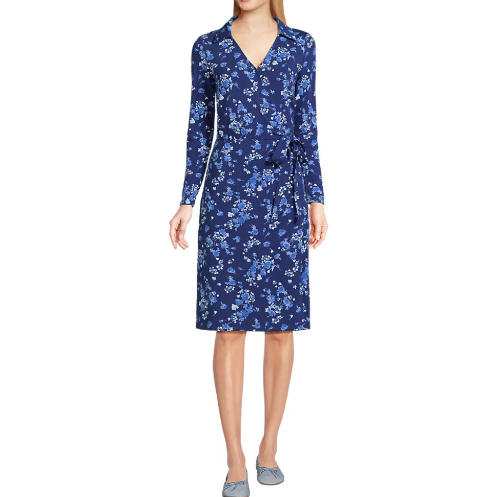 Wickelkleid aus Baumwolle/Modal-Mix für Damen