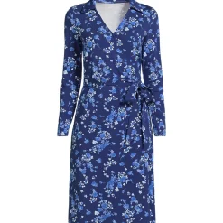 Wickelkleid aus Baumwolle/Modal-Mix für Damen