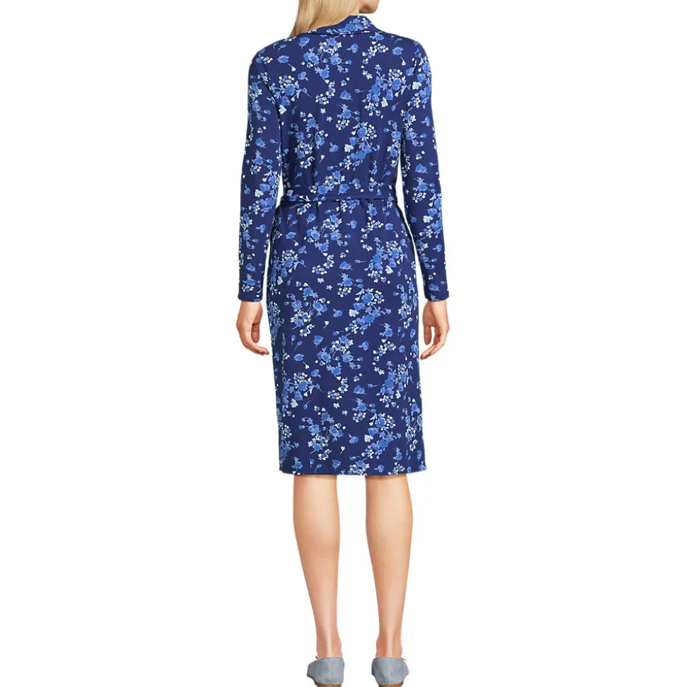 Wickelkleid aus Baumwolle/Modal-Mix für Damen