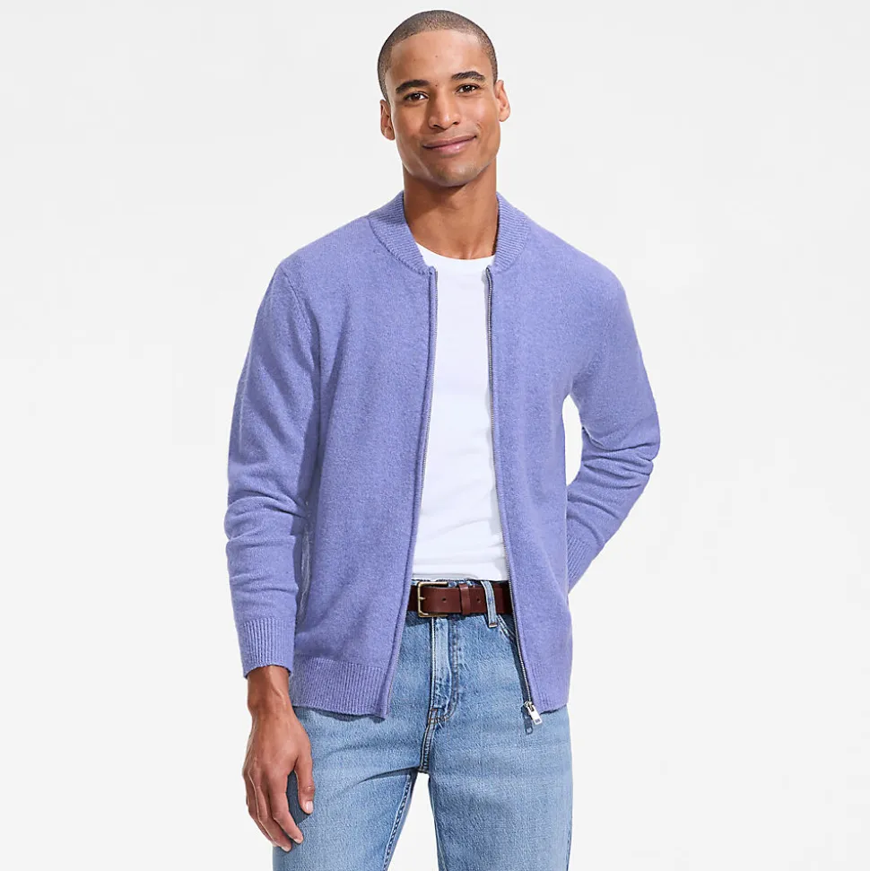 Wool Touch Cardigan mit Reißverschluss für Herren