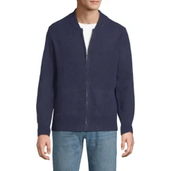 Wool Touch Cardigan mit Reißverschluss für Herren