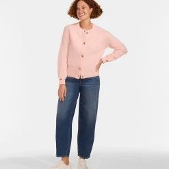 Wool Touch Cardigan mit Rundausschnitt für Damen