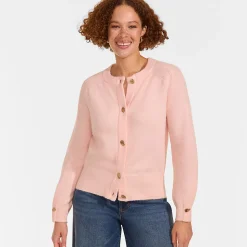 Wool Touch Cardigan mit Rundausschnitt für Damen