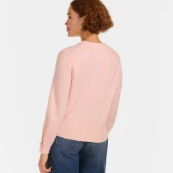 Wool Touch Cardigan mit Rundausschnitt für Damen