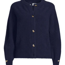 Wool Touch Cardigan mit Rundausschnitt für Damen