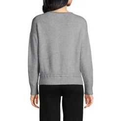Wool Touch Pullover mit Bändchenzug-Saum für Damen