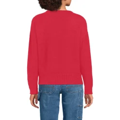 Wool Touch Pullover mit Bändchenzug-Saum für Damen