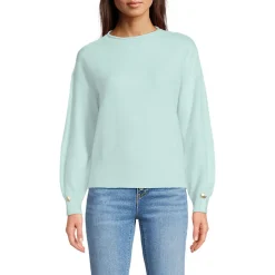 Wool Touch Pullover mit gerolltem Ausschnitt für Damen