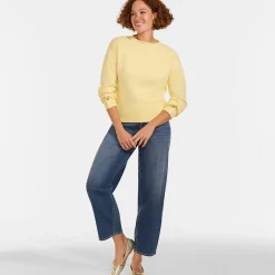 Wool Touch Pullover mit gerolltem Ausschnitt für Damen