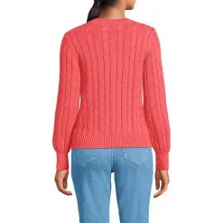 Zopfmuster-Cardigan DRIFTER mit Ballonärmeln für Damen