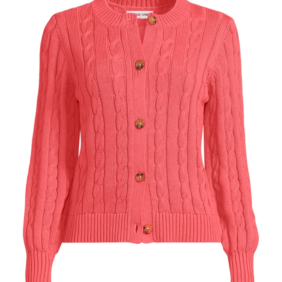 Zopfmuster-Cardigan DRIFTER mit Ballonärmeln für Damen