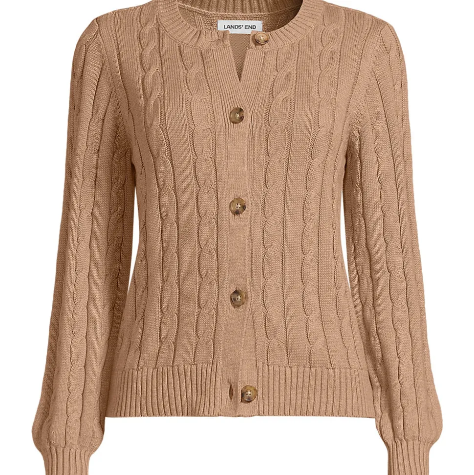 Zopfmuster-Cardigan DRIFTER mit Ballonärmeln für Damen