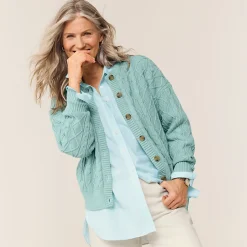 Zopfmuster-Cardigan DRIFTER für Damen