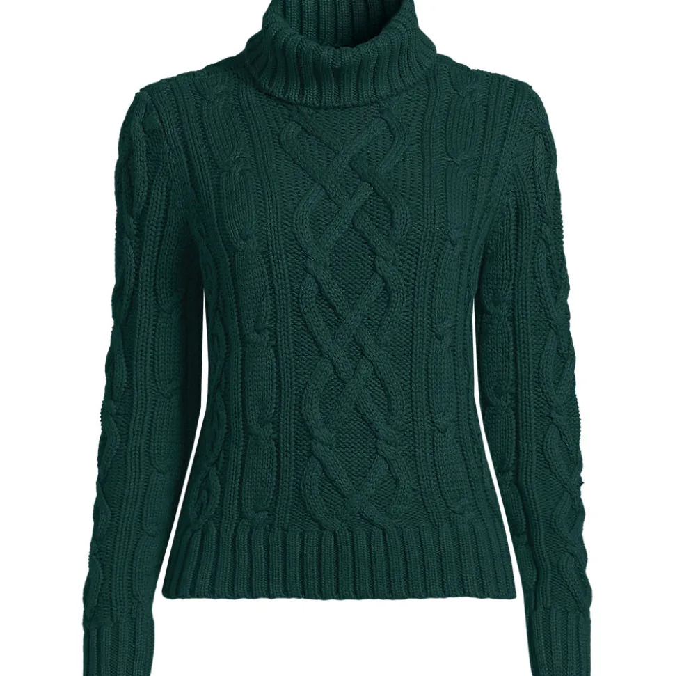 Zopfmuster-Rollkragenpullover DRIFTER für Damen