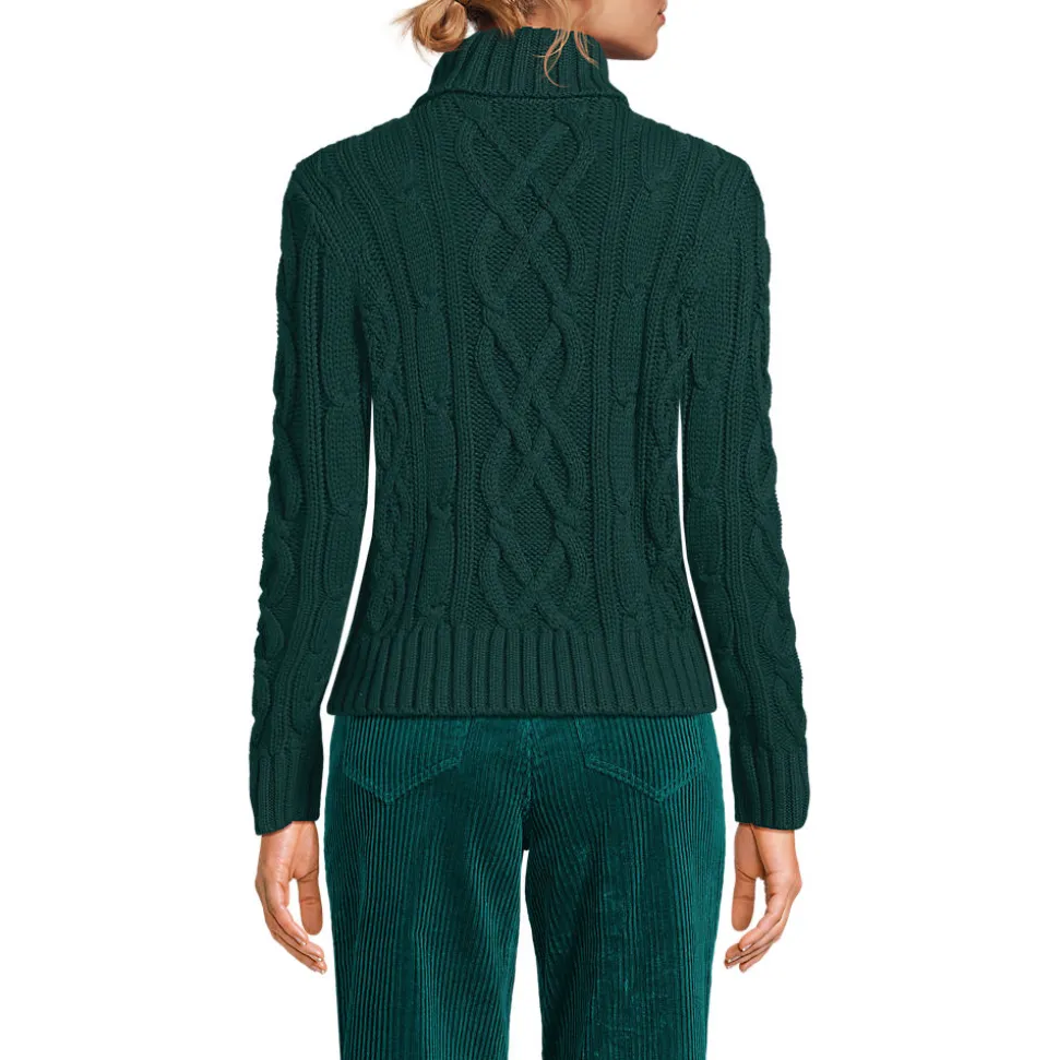Zopfmuster-Rollkragenpullover DRIFTER für Damen