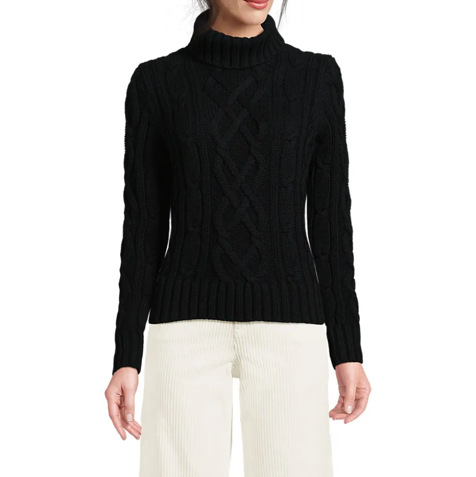 Zopfmuster-Rollkragenpullover DRIFTER für Damen