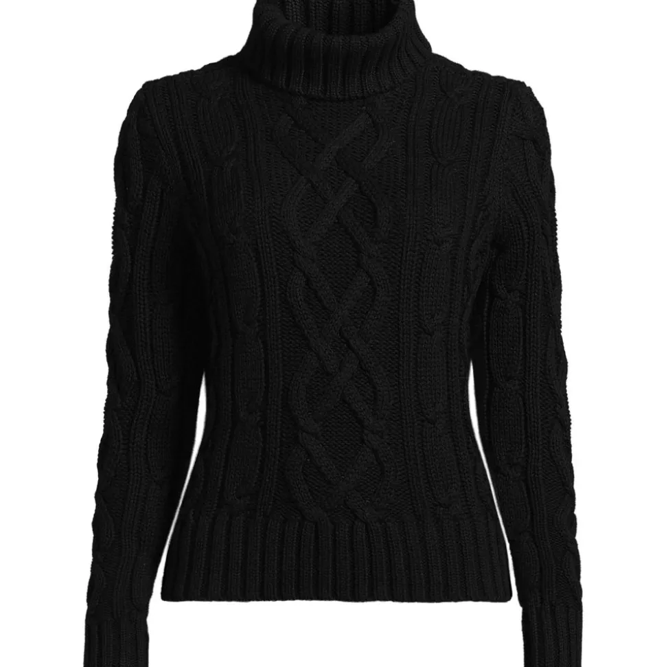 Zopfmuster-Rollkragenpullover DRIFTER für Damen
