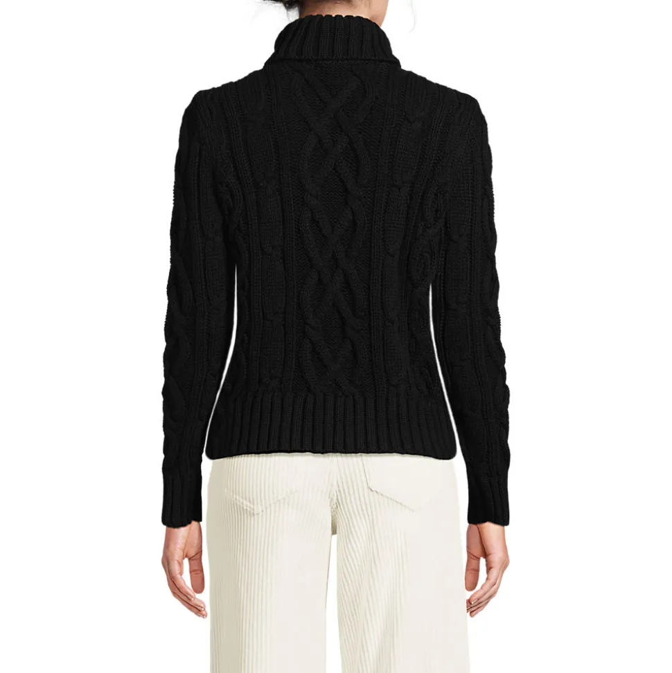 Zopfmuster-Rollkragenpullover DRIFTER für Damen