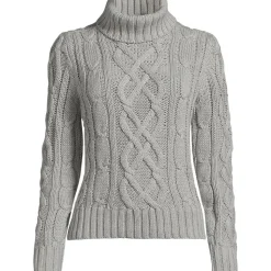 Zopfmuster-Rollkragenpullover DRIFTER für Damen