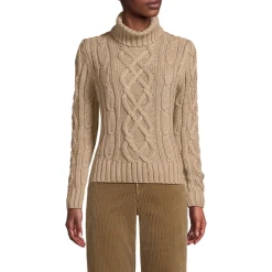 Zopfmuster-Rollkragenpullover DRIFTER für Damen