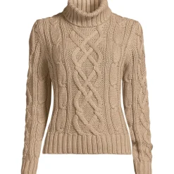 Zopfmuster-Rollkragenpullover DRIFTER für Damen
